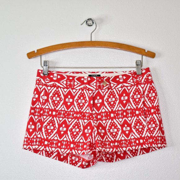 J Crew Factory Stretch City Fit Chino Shorts Size 0 Red Green Clothes Lot Preppy - Picture 4 of 13